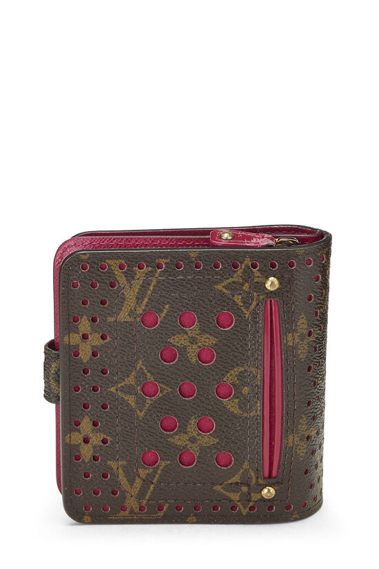 Louis Vuitton Zip Long Wallet, Pink perforated, New in Box WA001
