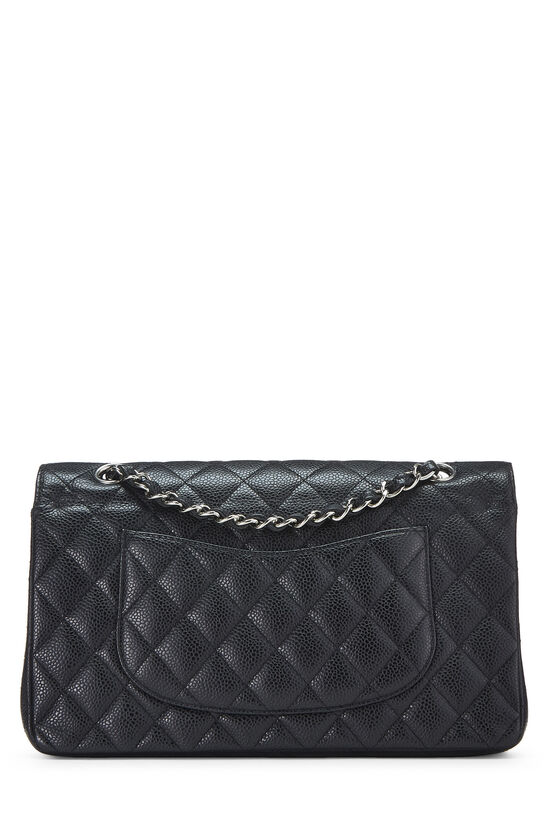 Black Quilted Caviar Classic Double Flap Medium, , large image number 4