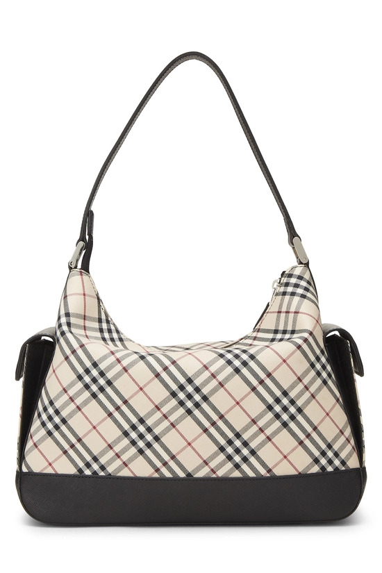 Black Check Jacquard Canvas Hobo Small, , large image number 3