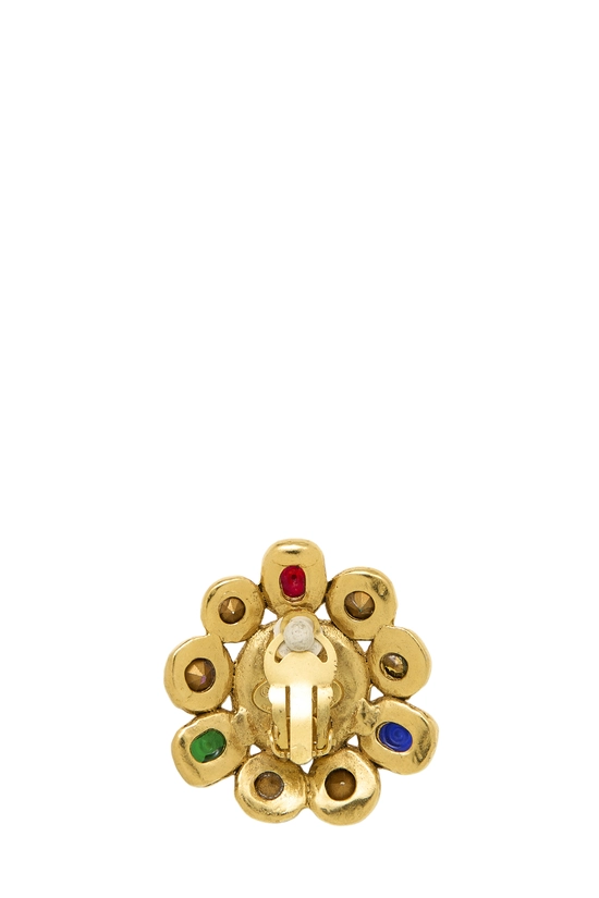 Multicolor Gripoix Gold Earrings, , large image number 1