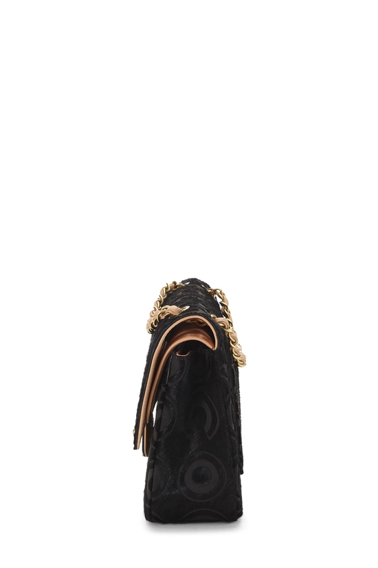 Black Ponyhair Classic Double Flap Medium, , large image number 2