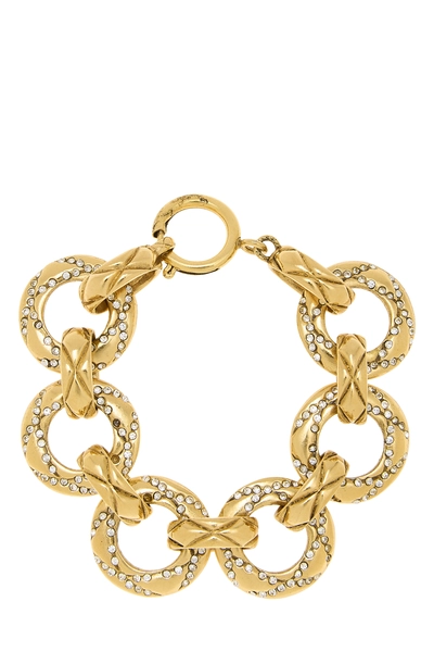 Gold Crystal Chain Bracelet