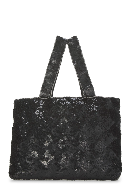Black Sequin Handbag, , large image number 3