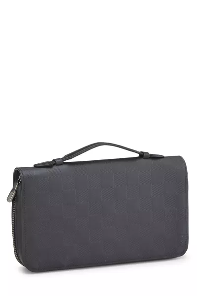 Black Damier Infini Zippy XL, , large