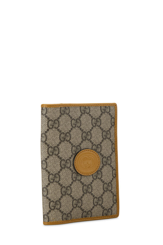 Pre-Owned Yellow GG Supreme Canvas Passport Holder QFA2MR0LRB006