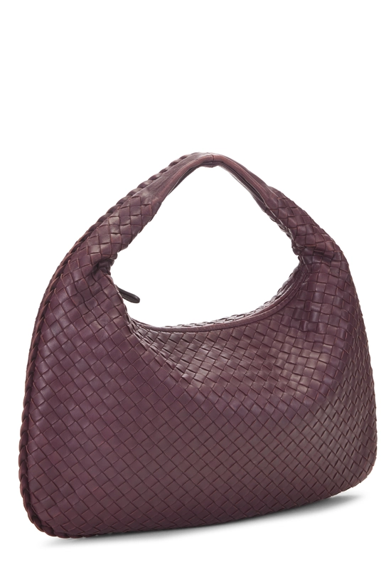 Purple Intrecciato Veneta Hobo Medium, , large image number 1