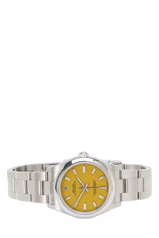 Yellow Stainless Steel Oyster Perpetual 277200 31mm, , large image number 2