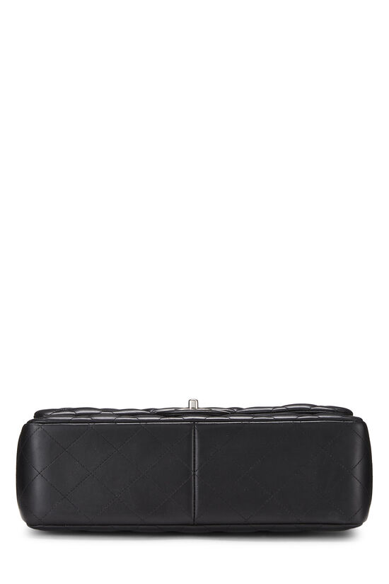 Black Quilted Lambskin New Classic Double Flap Jumbo, , large image number 5
