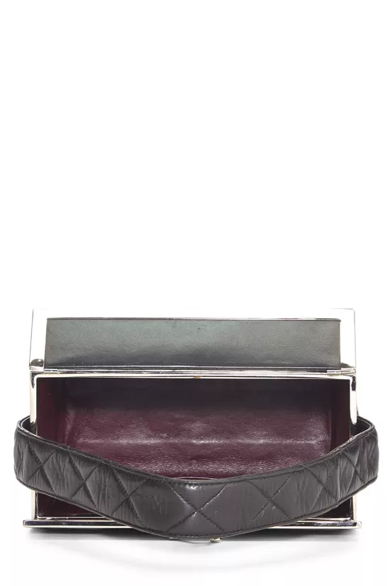 Black Quilted Lambskin Box Vanity Small, , large image number 5