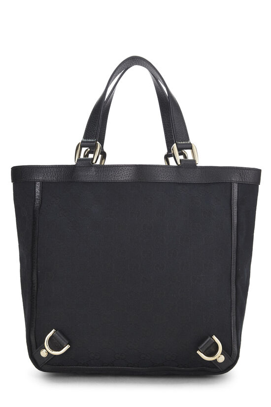 Black Original GG Canvas D-Ring Abbey Tote, , large image number 3