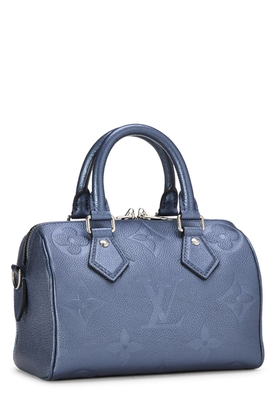 Bleu Infini Metallic Empreinte Speedy Bandouliere 20, , large