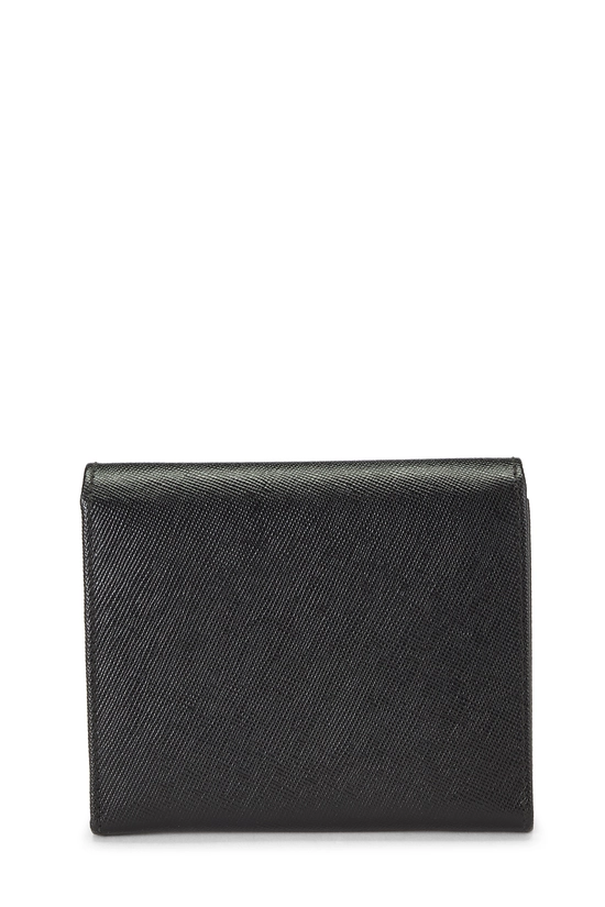 Black Saffiano Snap Compact Wallet, , large image number 2