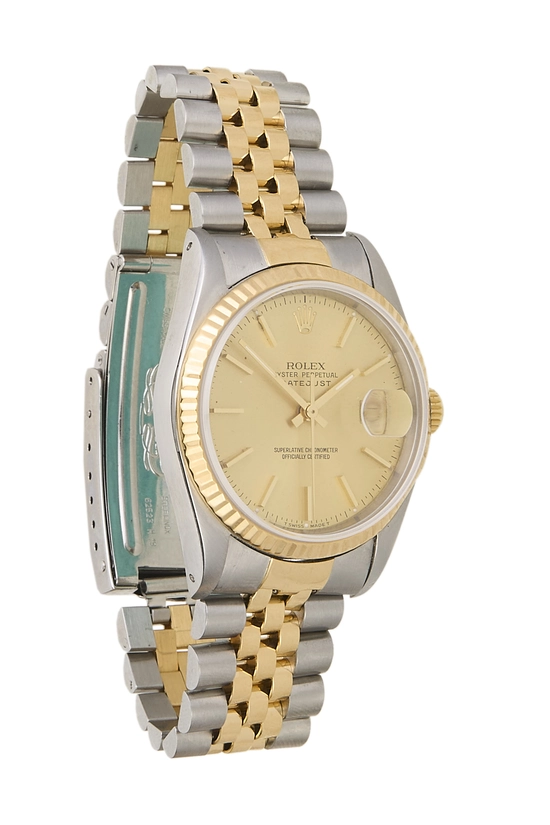 Stainless Steel Datejust Champagne Dial 16233 36mm, , large image number 0