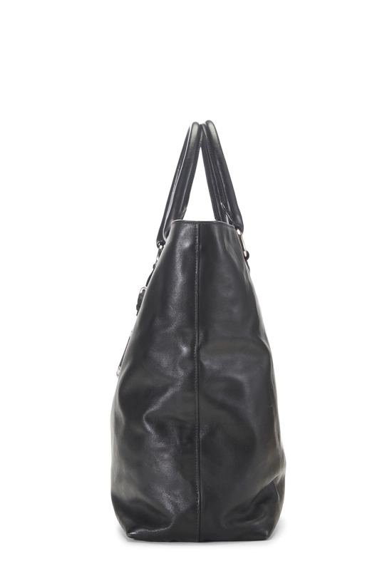 Black Calfskin Shopping Tote Medium, , large image number 2