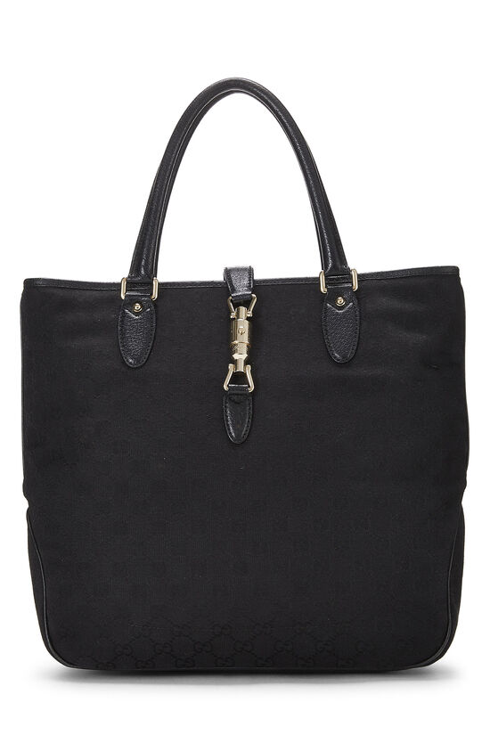 Black GG Canvas New Jackie Tote, , large image number 0