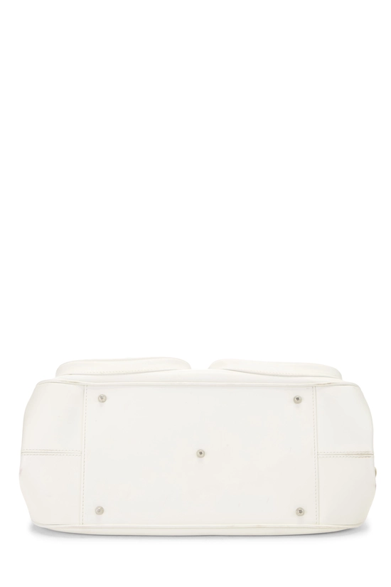 White Calfskin Detective Satchel, , large image number 4