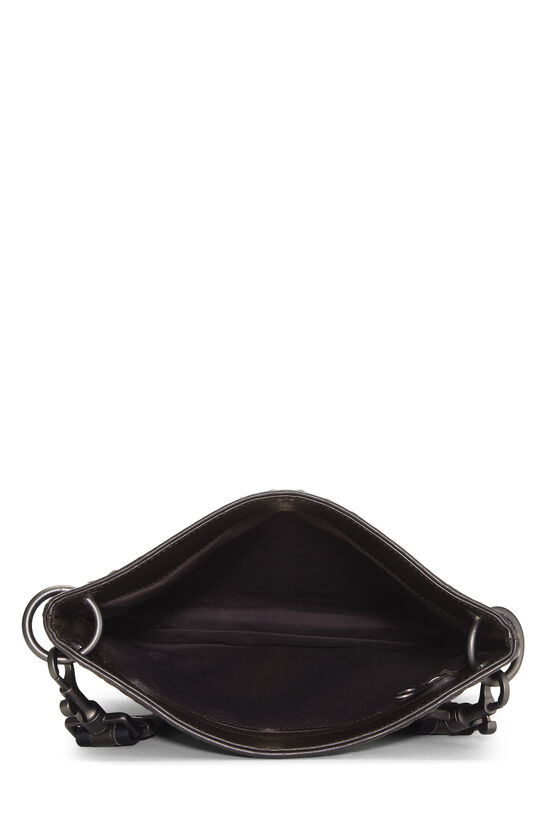 Brown Intrecciato Flat Messenger Bag, , large image number 5