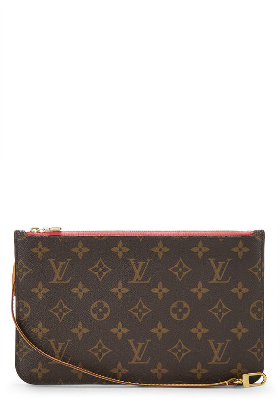 Pink Monogram Canvas Neverfull Pouch MM, , large image number 0