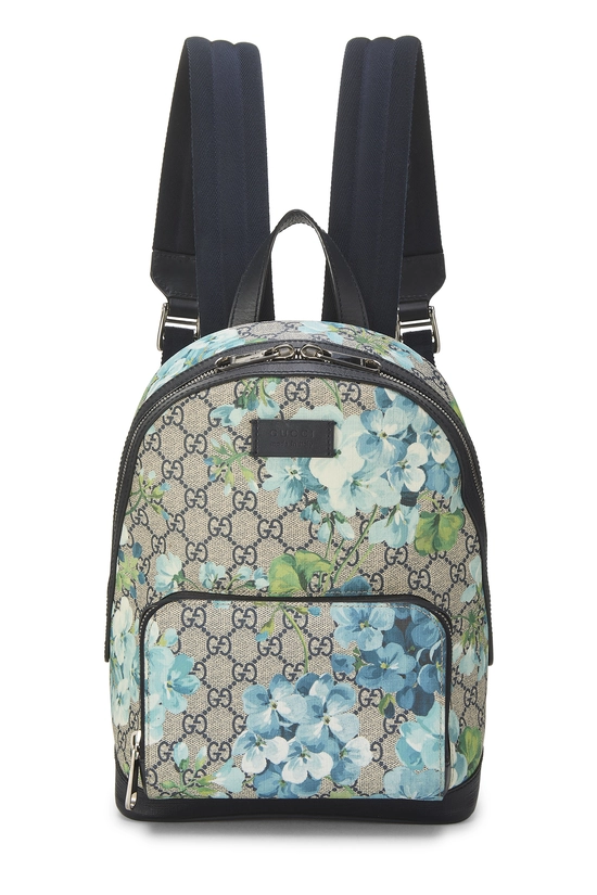 Blue GG Supreme Canvas Blooms Eden Backpack Small, , large image number 0