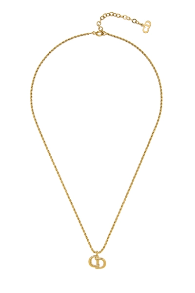 Gold 'CD' Necklace Small