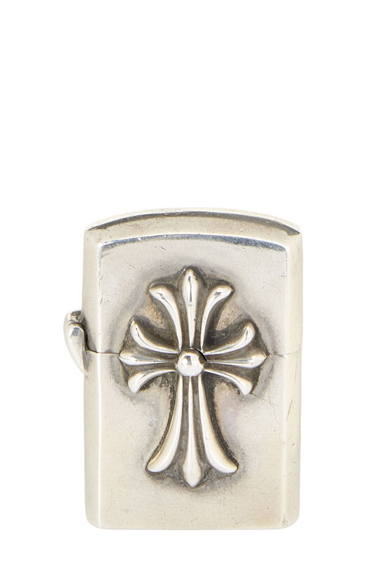 Sterling Silver Cross Zippo Lighter , , large image number 0
