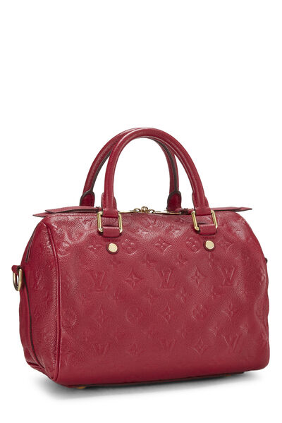 Louis Vuitton Speedy Bandouliere Bag Monogram Idylle 45 Red