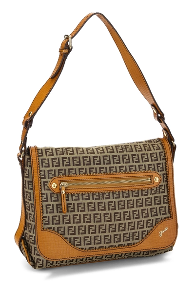 Orange Zucchino Canvas Shoulder Bag, , large