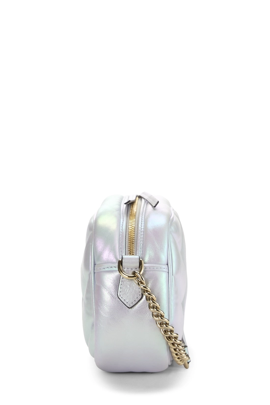 Blue Iridescent Leather GG Marmont Crossbody Small, , large image number 2