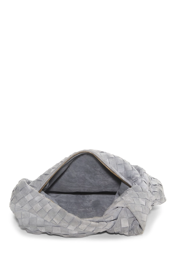 Grey Intrecciato Suede Teen Jodie, , large image number 5