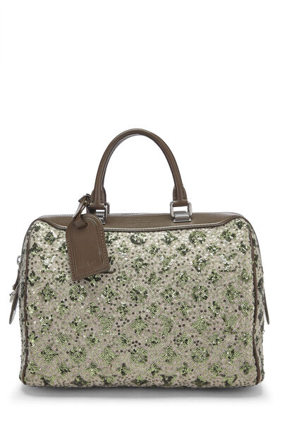 Green Monogram Sequined Sunshine Express Speedy 30