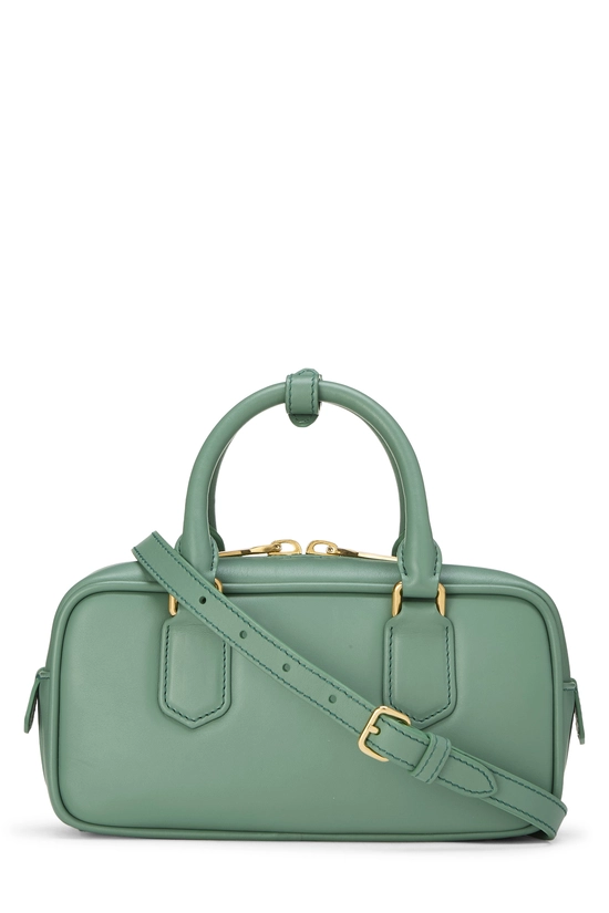 Green Calfskin Arcadie Top Handle Bag, , large image number 3