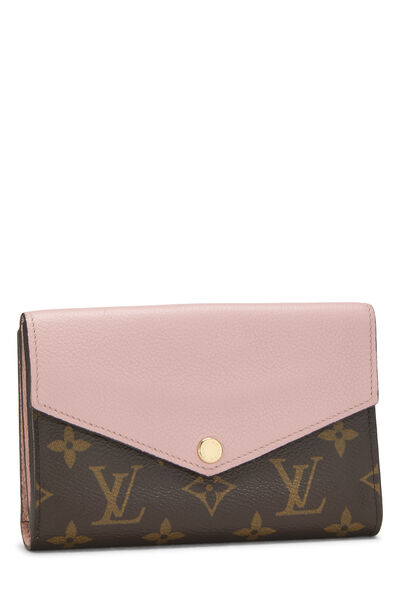 Pink Monogram Canvas Pallas Compact Wallet, , large