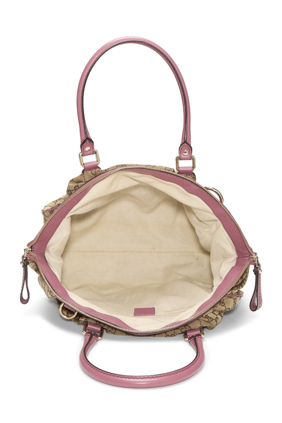 Pink Original GG Canvas Sukey Boston Handbag, , large image number 5
