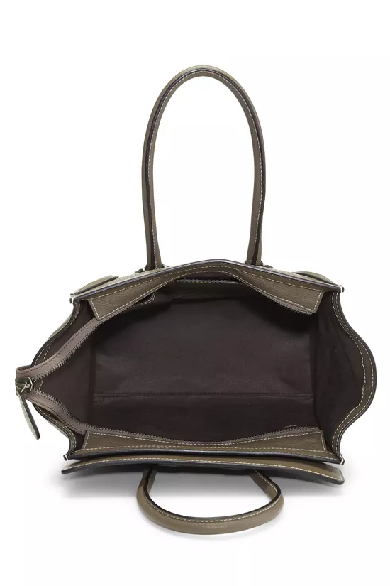 Grey Drummed Calfskin Luggage Micro, , large image number 5