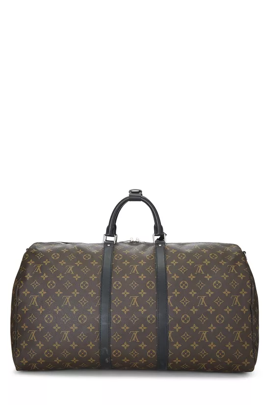 Monogram Macassar Canvas Keepall Bandouliere 55, , large image number 3