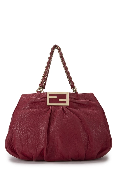 Red Leather Mia Large