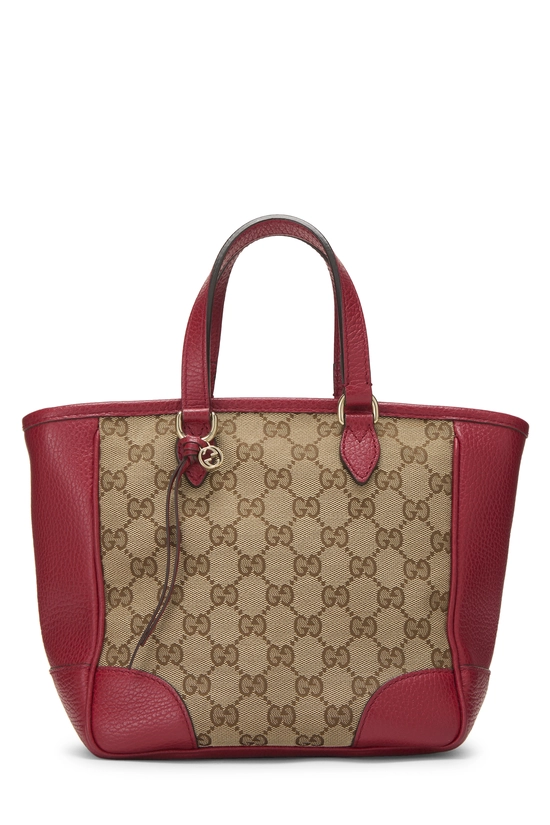 Red Original GG Canvas Bree Top Handle Tote Small, , large image number 0