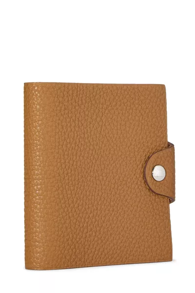 Brown Togo Leather Ulysse Mini Model Notebook, , large