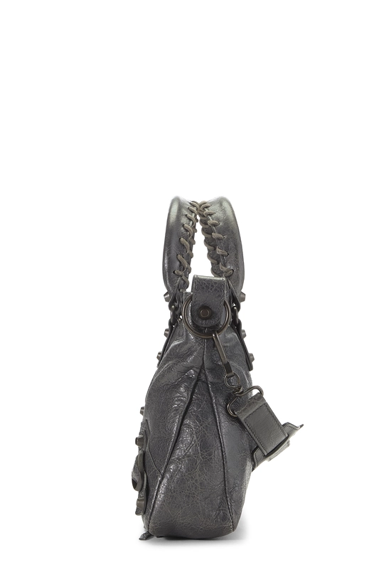 Grey Agneau Classic First Handbag, , large image number 2