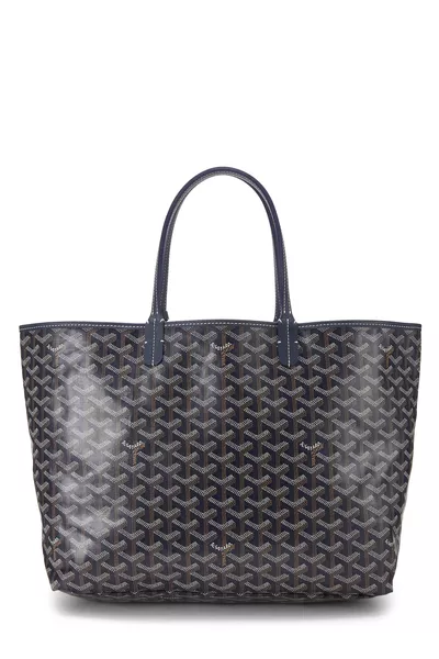 Navy Goyardine Canvas Saint-Louis PM