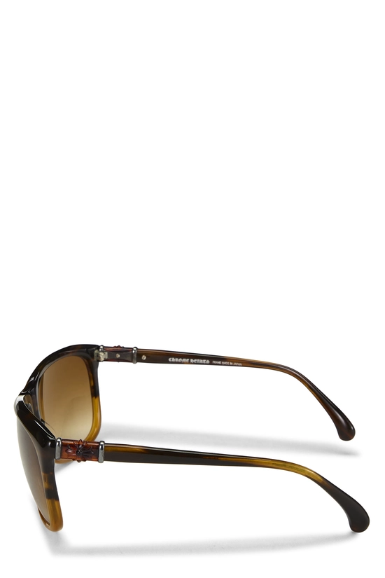 Brown Acetate Honey Pot Sunglasses, , large image number 3