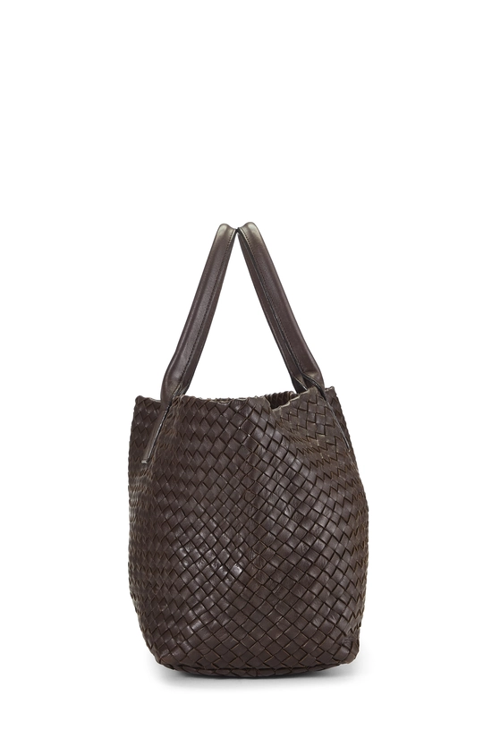 Brown Intrecciato Cabat Tote Medium, , large image number 2