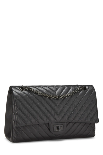 Chanel Black Chevron Calfskin 2.55 Reissue Flap 226 — photo 2