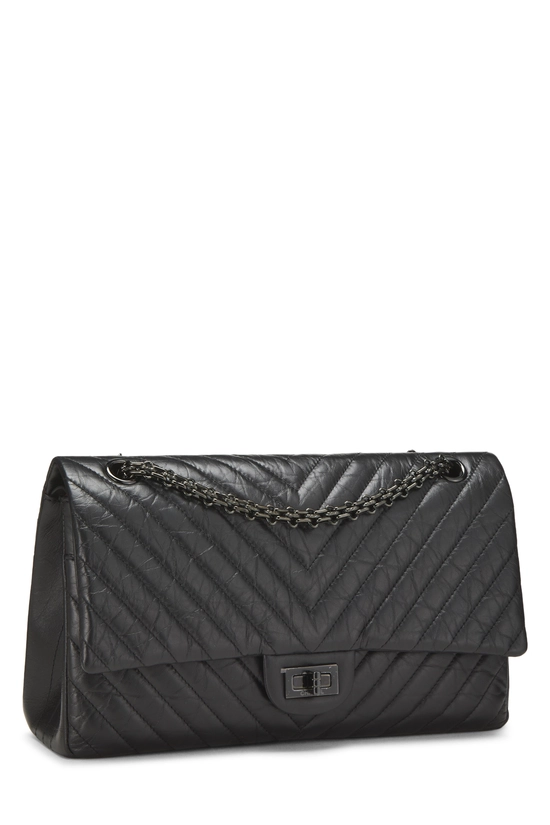 Black Chevron Calfskin 2.55 Reissue Flap 226, , large image number 1