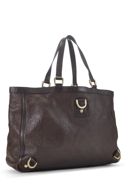 Gucci Brown Guccissima D-Ring Abbey Tote Large — photo 2
