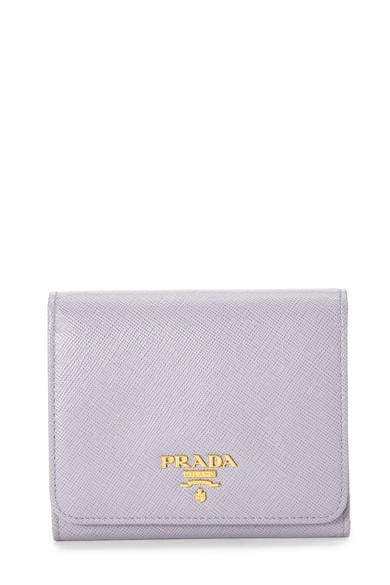 Purple Saffiano Snap Compact Wallet, , large image number 0