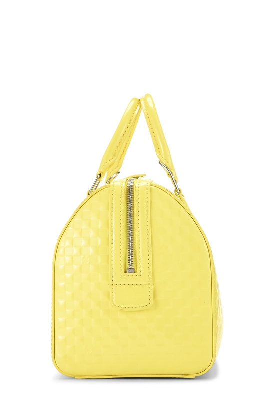 Yellow Damier Facette Speedy Cube PM, , large image number 2