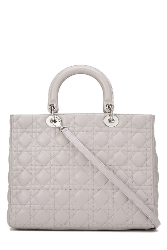 Purple Cannage Quilted Lambskin Lady Dior Large, , large image number 3