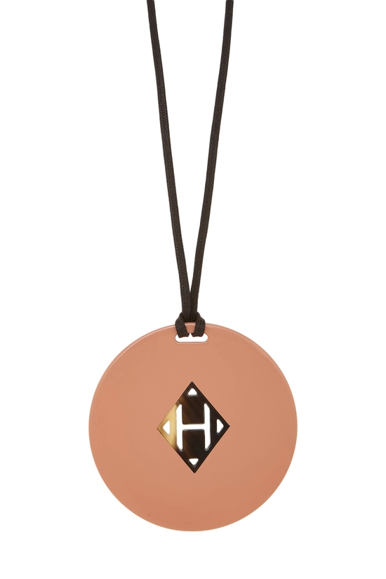 Pink Acrylic Horn Necklace, , large image number 1