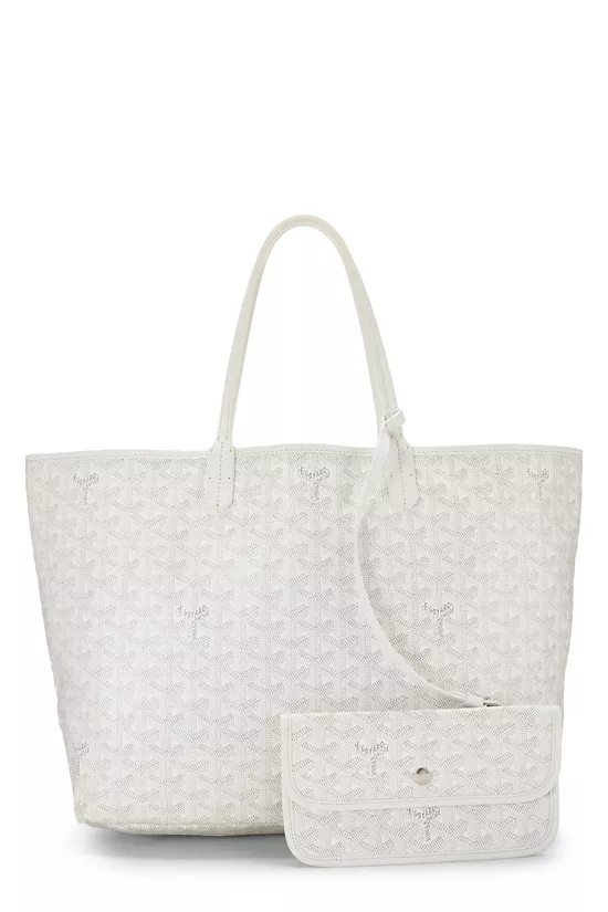 White Goyardine Canvas Saint-Louis PM, , large image number 3